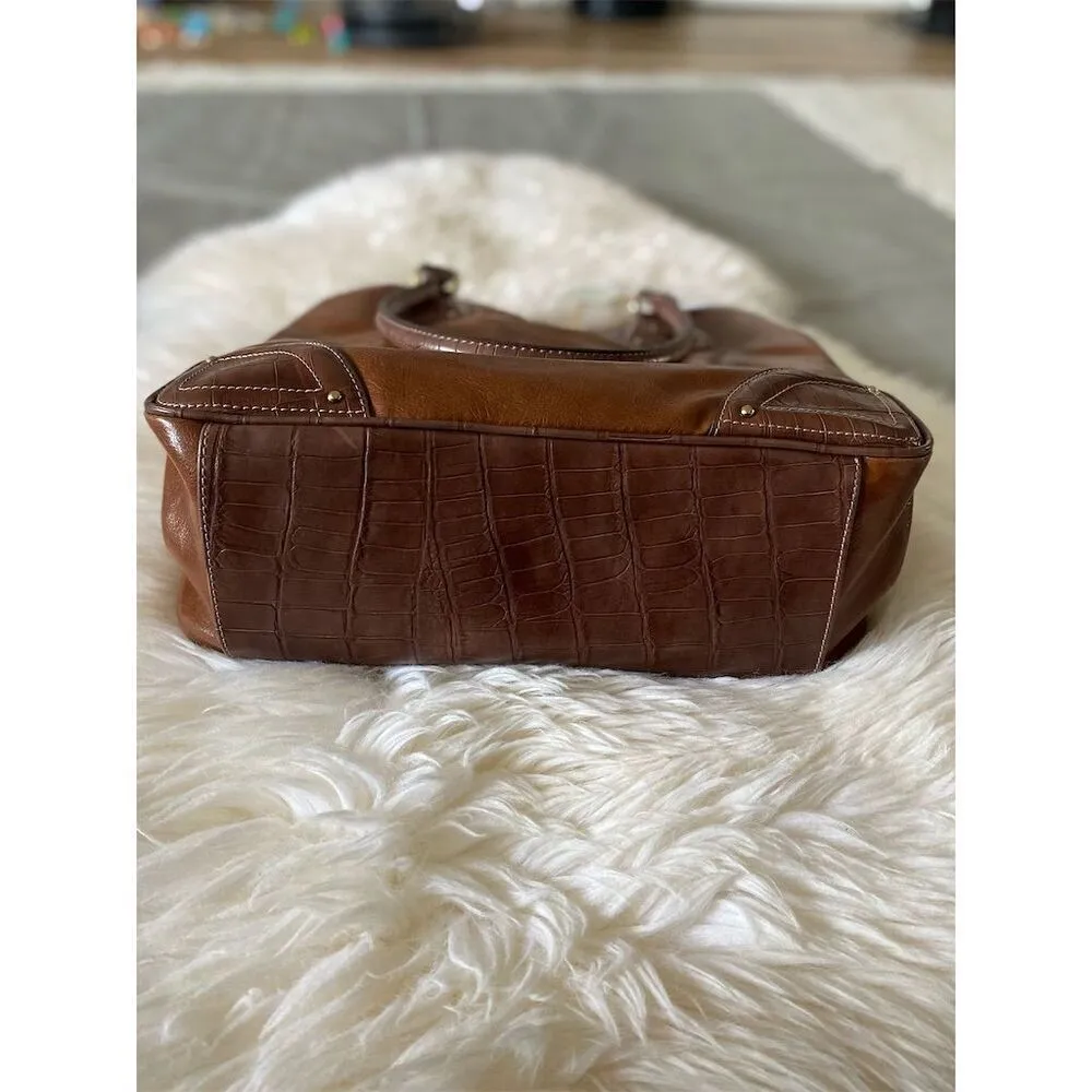 Liz Claiborne Fairbanks Large Brown Tote Bag Women's Spacious Interior - Image 3