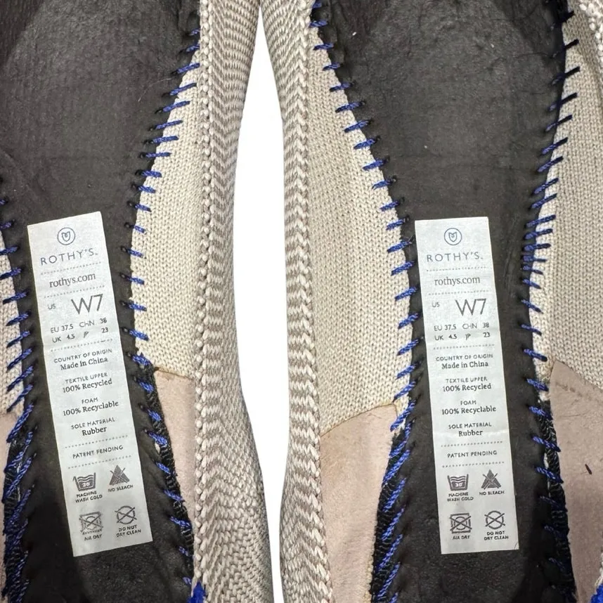 Rothy’s The Point Flax Birdseye, Women’s Size 7 Gray - Image 7