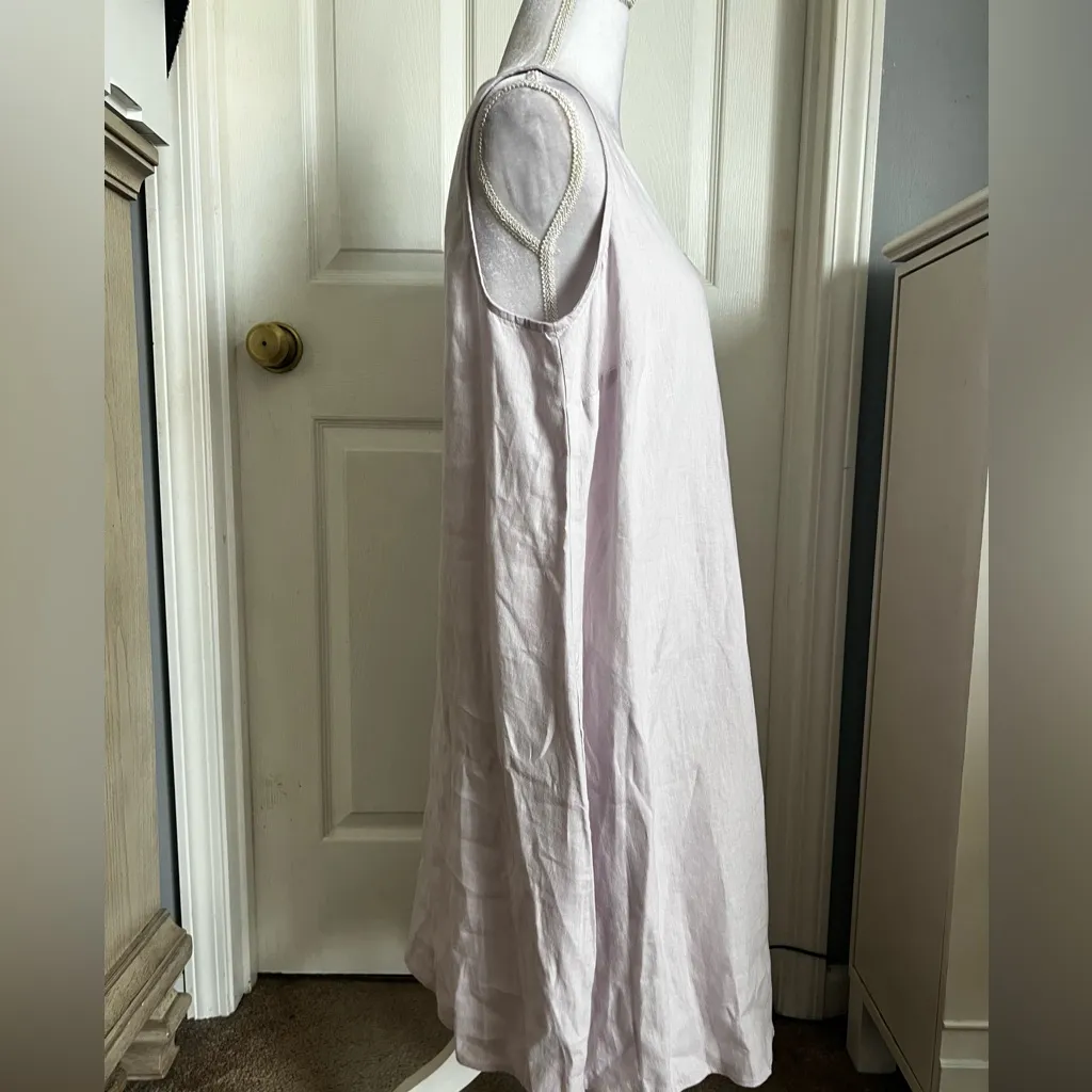 J. Jill Love Linen Dress Cardigan set in Lilac size medium Purple - Image 6