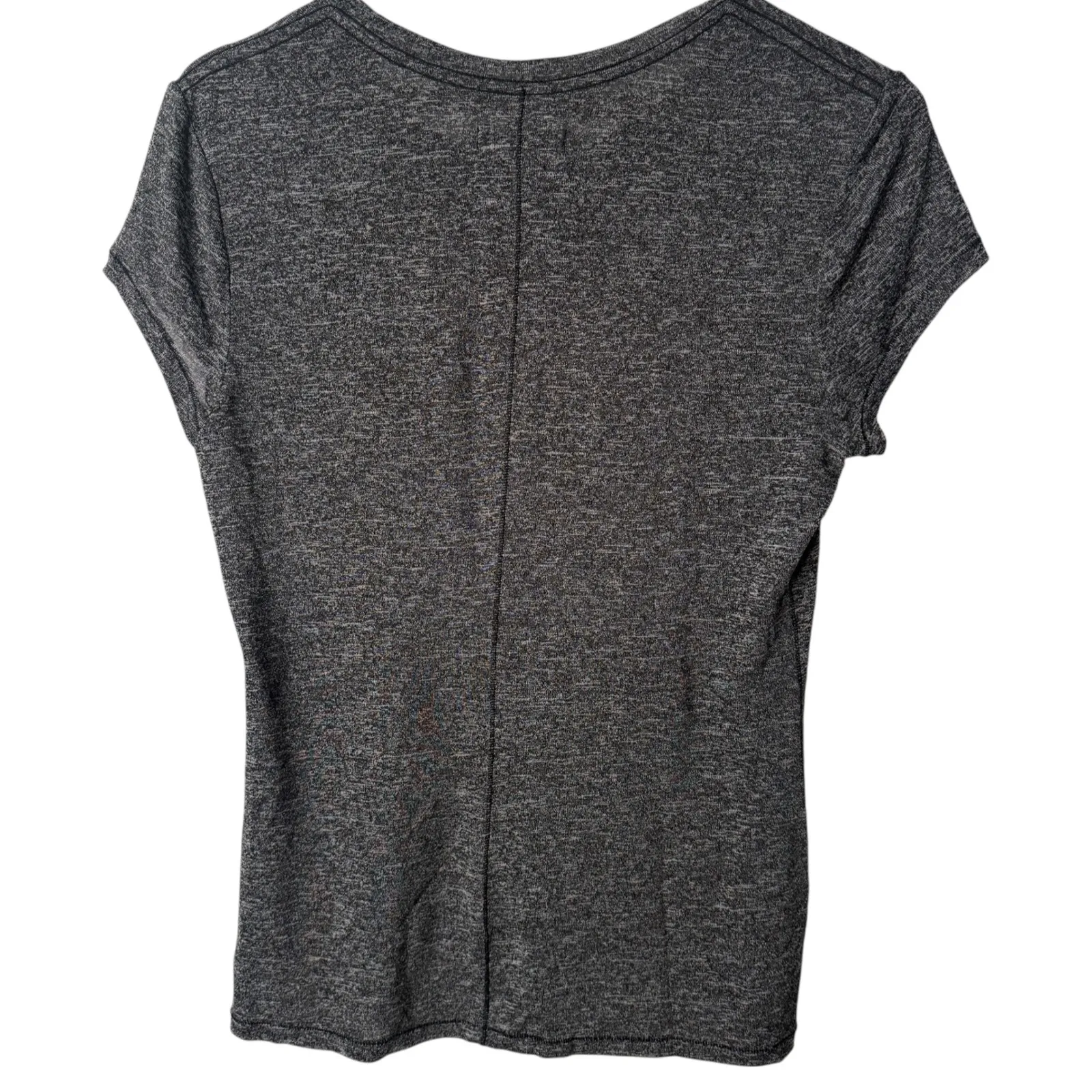 Rag & Bone Women's Grey Marled Short Sleeve T Shirt Top Size Medium Lightweight - Image 2