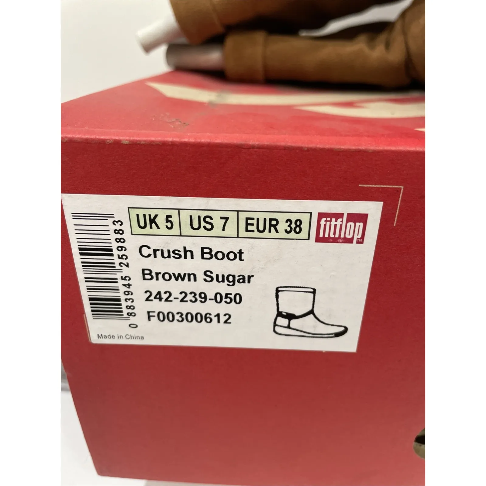 Fit flop crush boot brown sugar Suede women's 7M‎ Wobble Board NIB Size 7 - Image 11