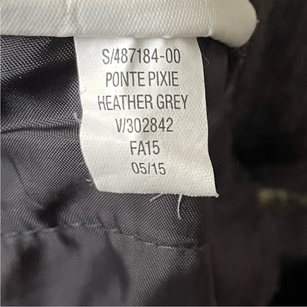 Pixie Pants Ponte Knit Gray Stretch Women’s size 10 - Image 6