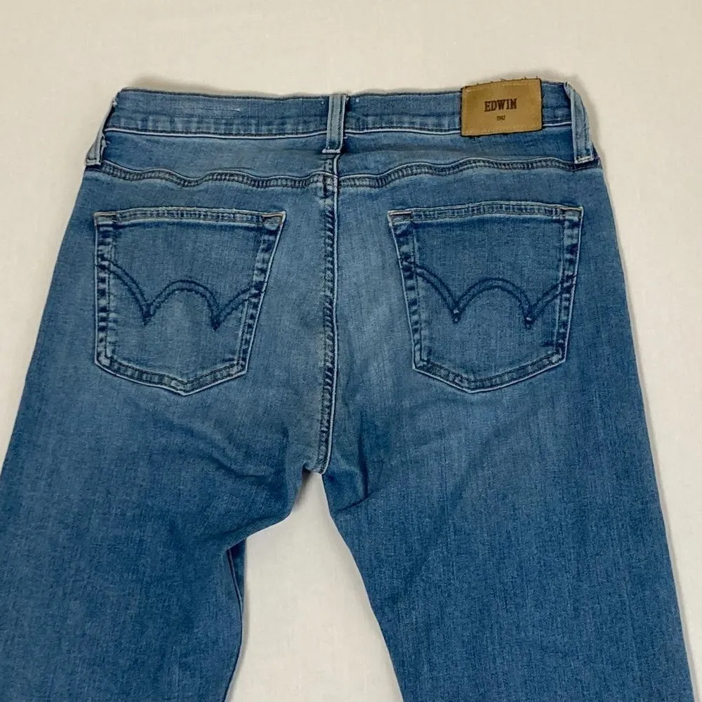 Edwin Elin Straight Leg Denim Jeans Size 26 Blue - Image 6