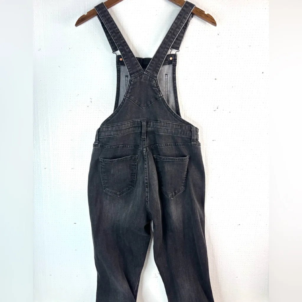 Old Navy 6 Women Jeans Denim Overalls Black - Image 7
