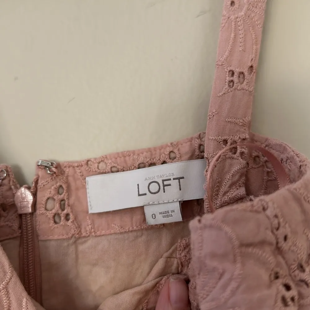 Loft Striped Eyelet Dress - Image 4