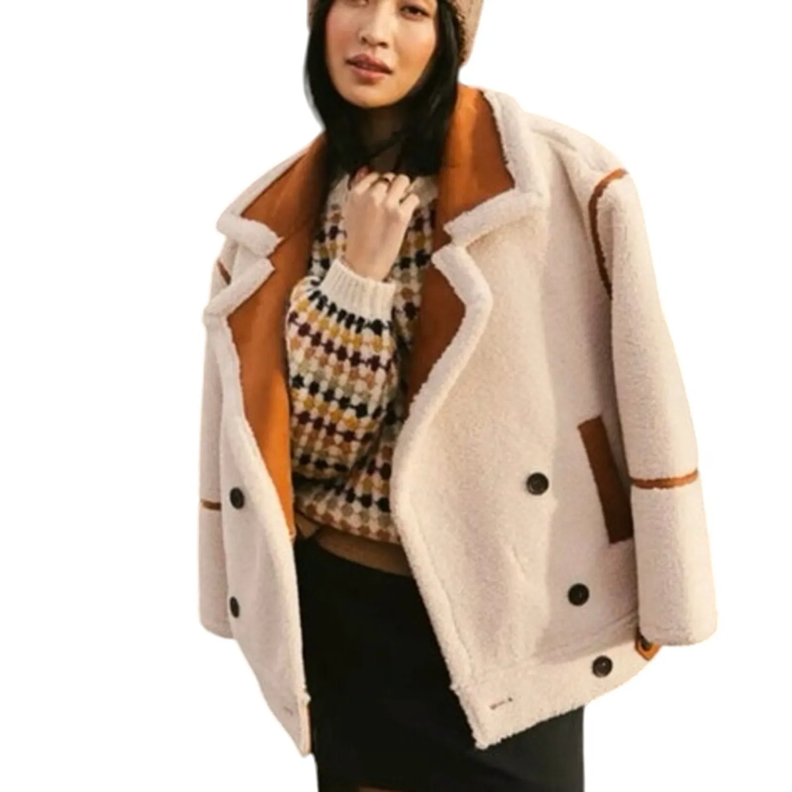 BLANK NYC Out of Town Long Sherpa Bonded Jacket, Size L, New with Tag - Image 7