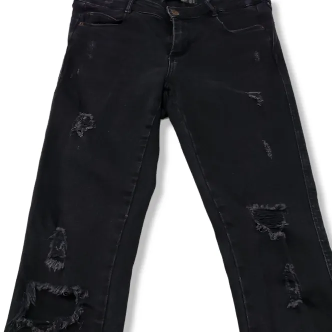 ZARA  Jeans Size 6 Trafaluc Denimwear Skinny Jeans Stretch Distressed Destroyed  - Image 5