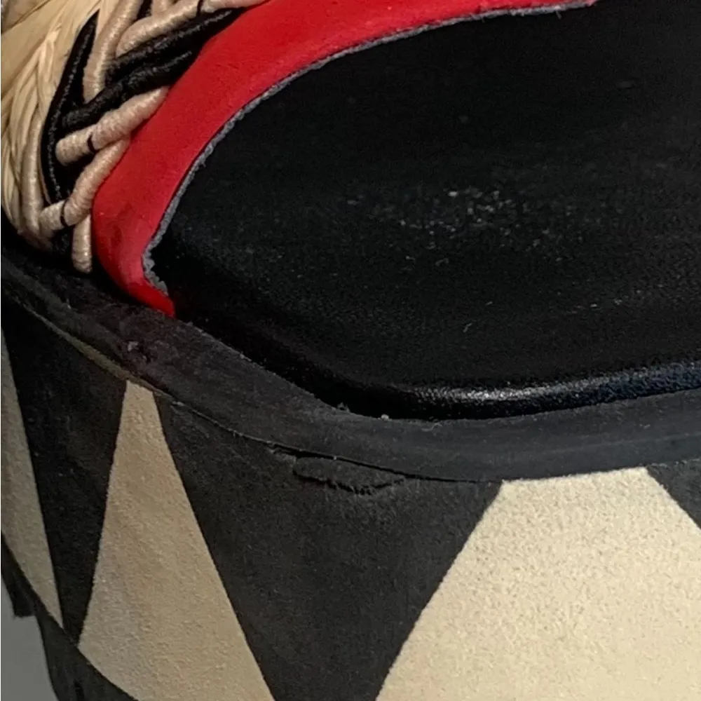 Farm Rio Colorful Graphic Wedge Heel US 6 Black - Image 11