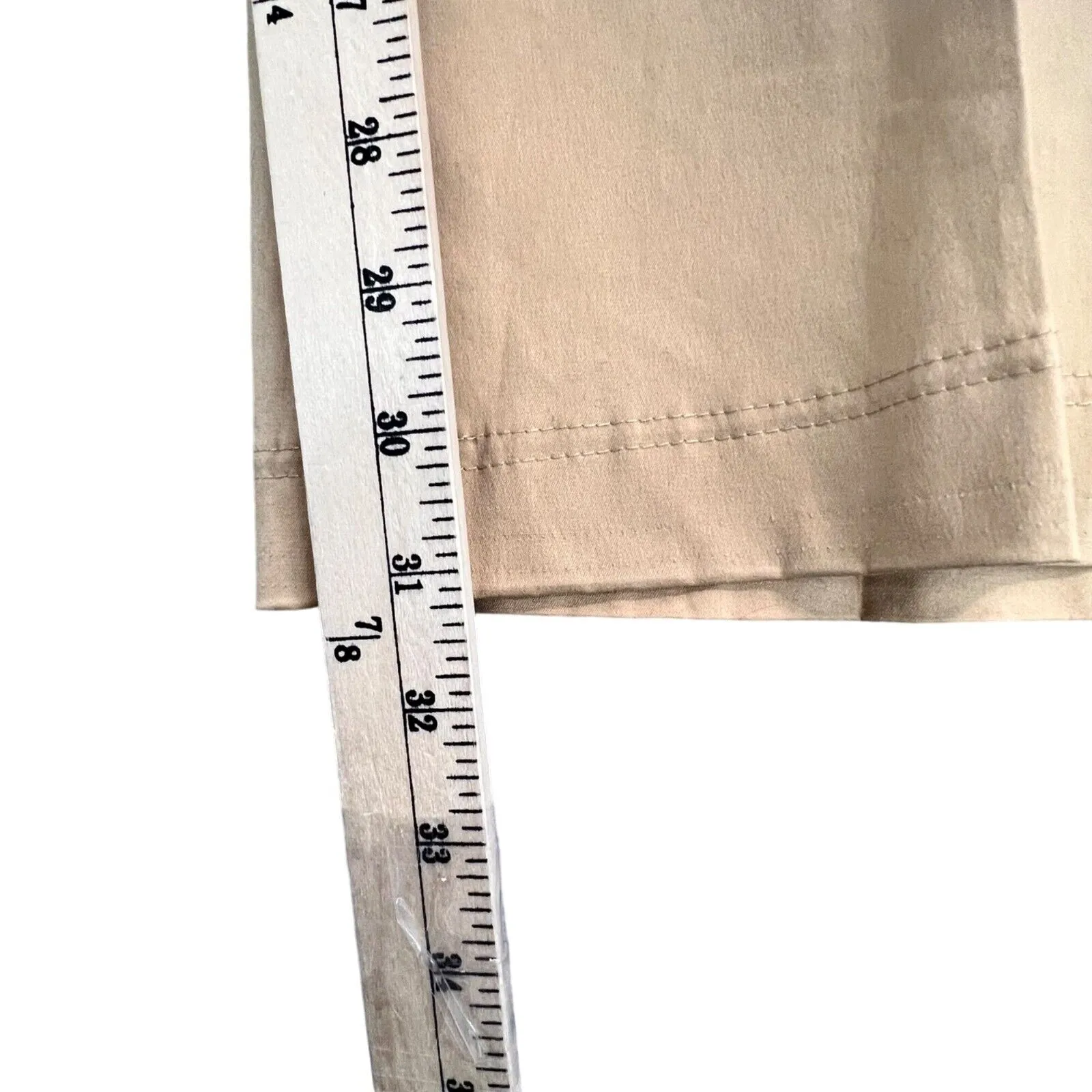 Talbots Pants Womens 16 Golden Tan Stretch Crop Italian Fabric Stretch Comfort - Image 8