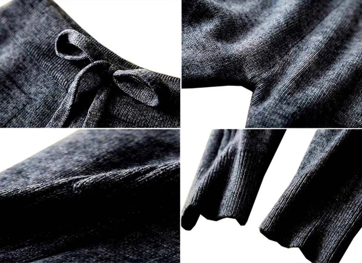 NEW Dark Gray Cashmere Jogger Sweatpants - Image 5
