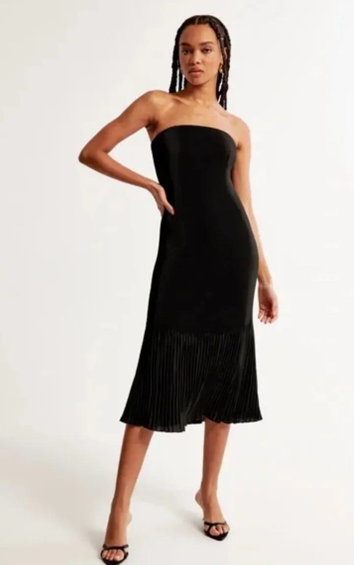 A&F Giselle Pleat Release Midi Dress - Image 3
