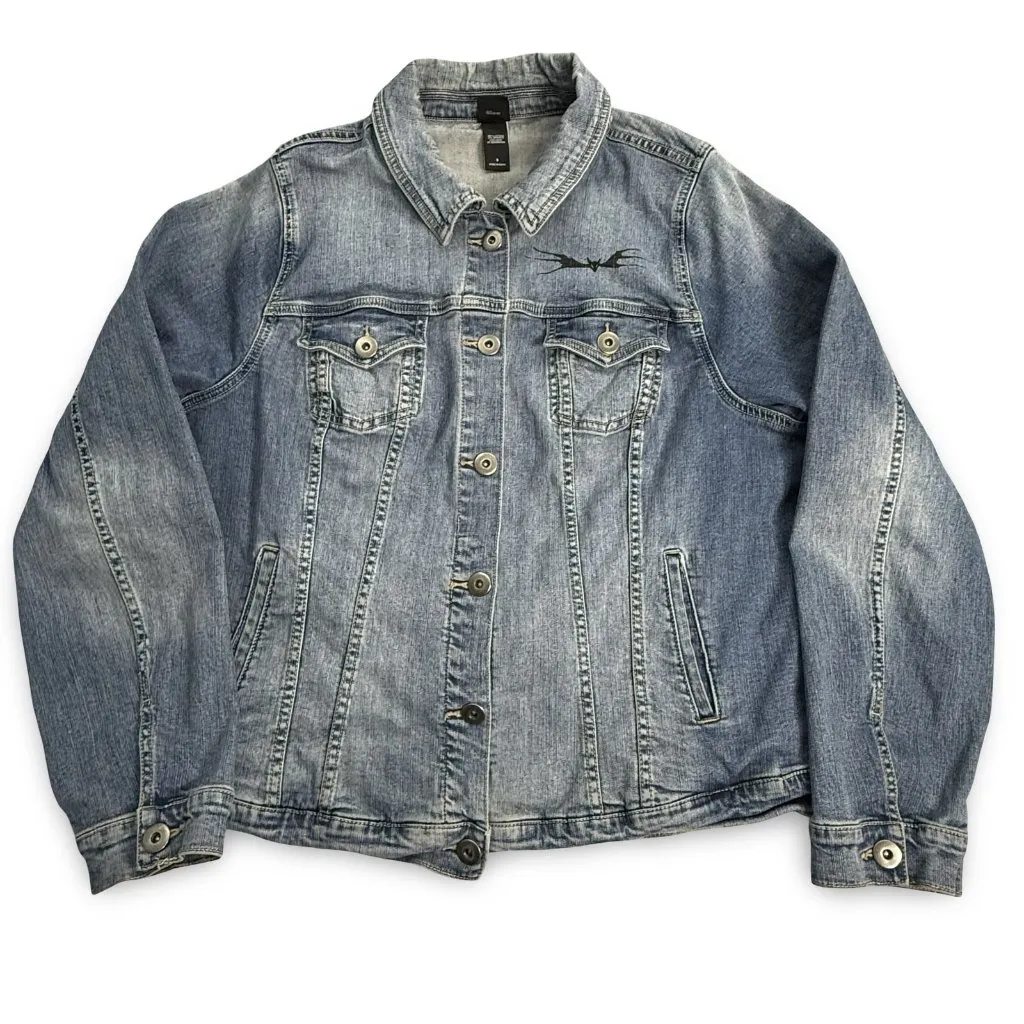 Disney Nightmare Before Christmas Jacket Womens‎ 3 Blue Denim Simply Meant To Be - Image 12