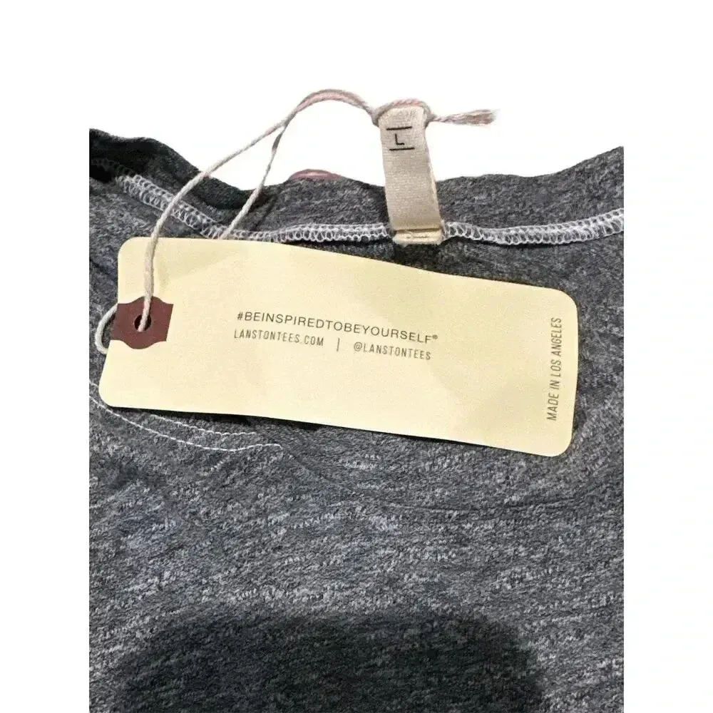 NWT‎ Lanston Grey TShirt W/Twisted Cutout Gray Size L - Image 4