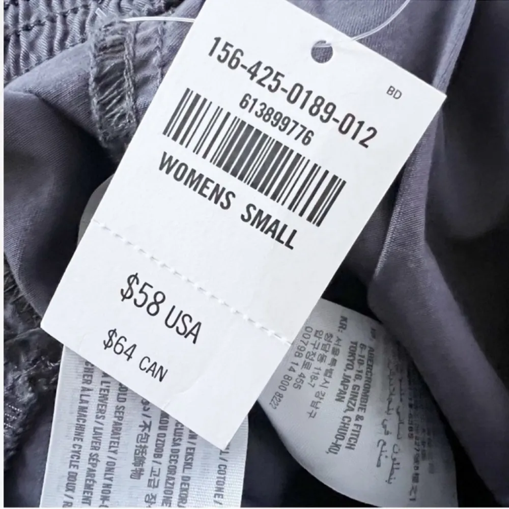 Abercrombie & Fitch Women’s Joggers Navy Blue Elastic Waist Casual New Small - Image 9