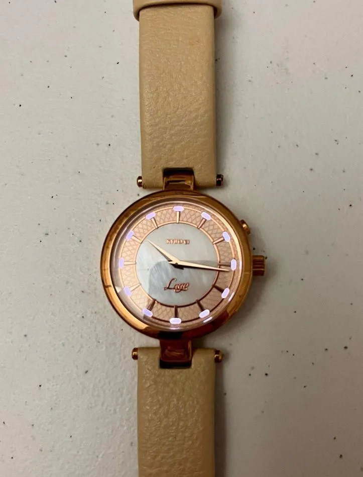Kyboe Lago Indigo Night Glow Ladies Analog Watch Gold - Image 2