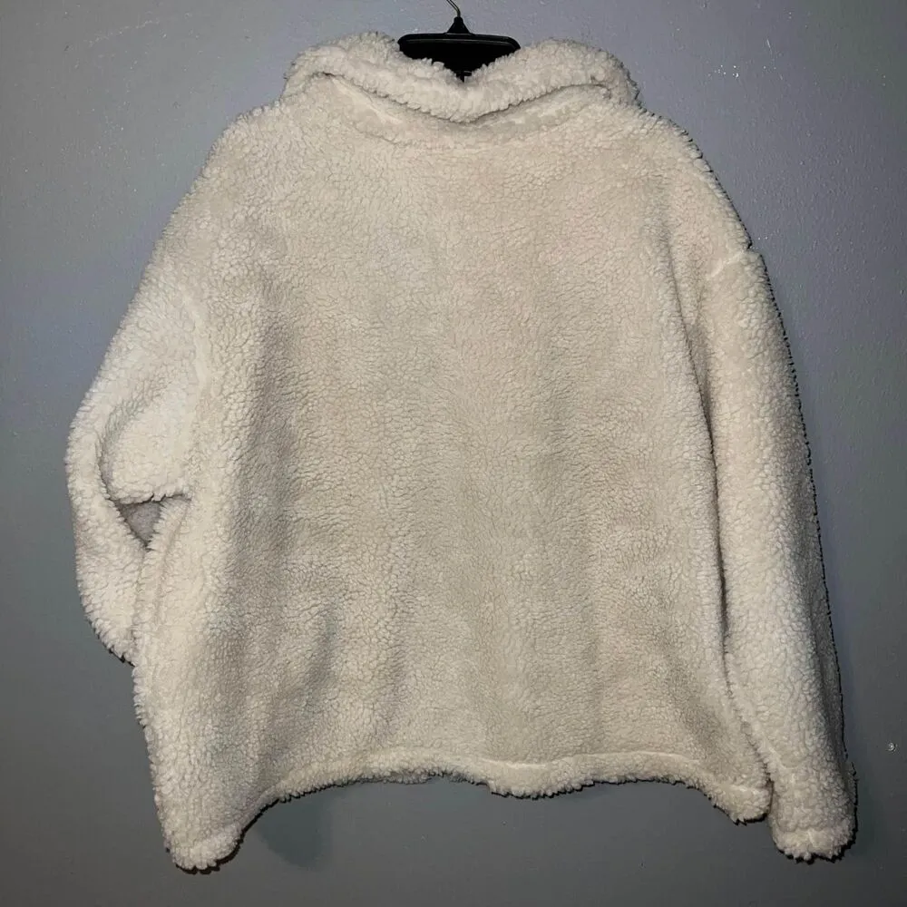 NWT Womens Nike Teddy Sherpa Full Zip Jacket 1XL Big Logo - Image 6