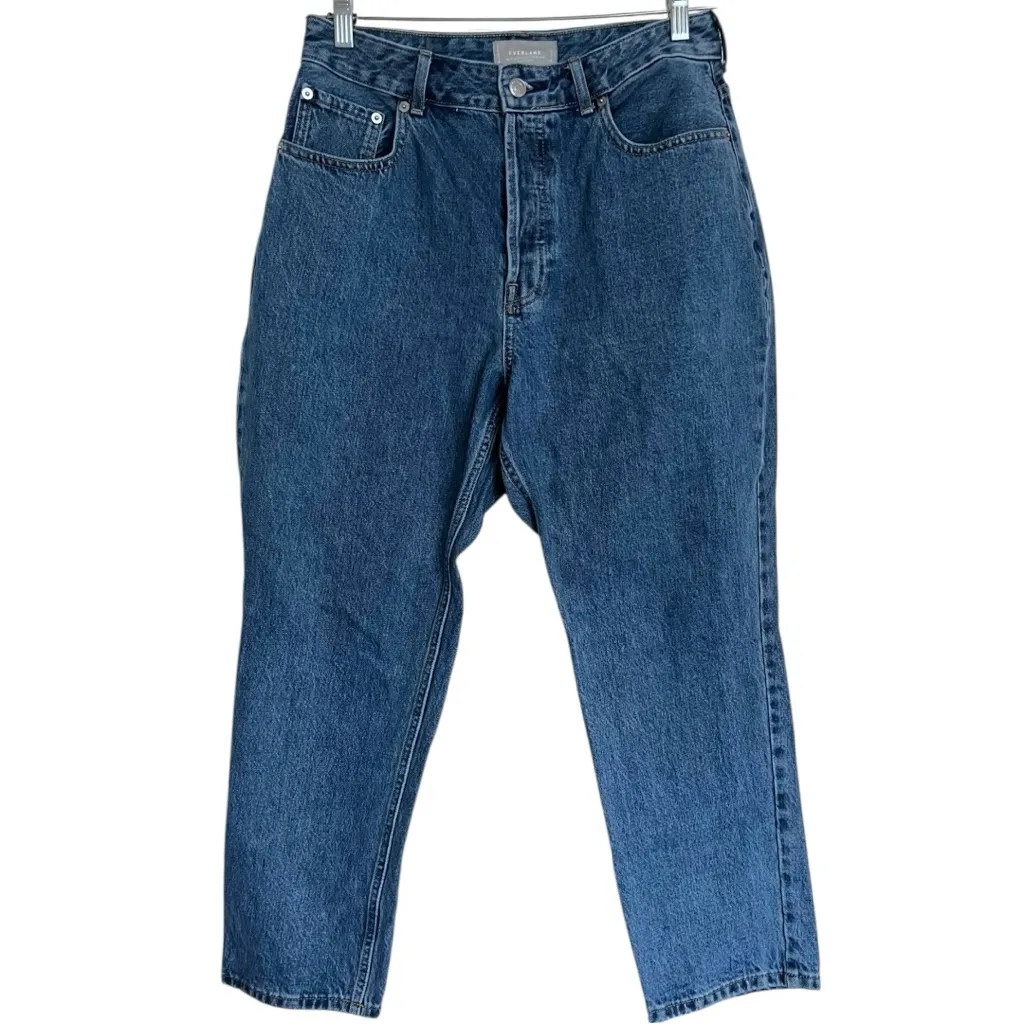 Everlane 90's Cheeky Straight Leg High Rise Curvy Jeans sz 31 Crop - Image 2