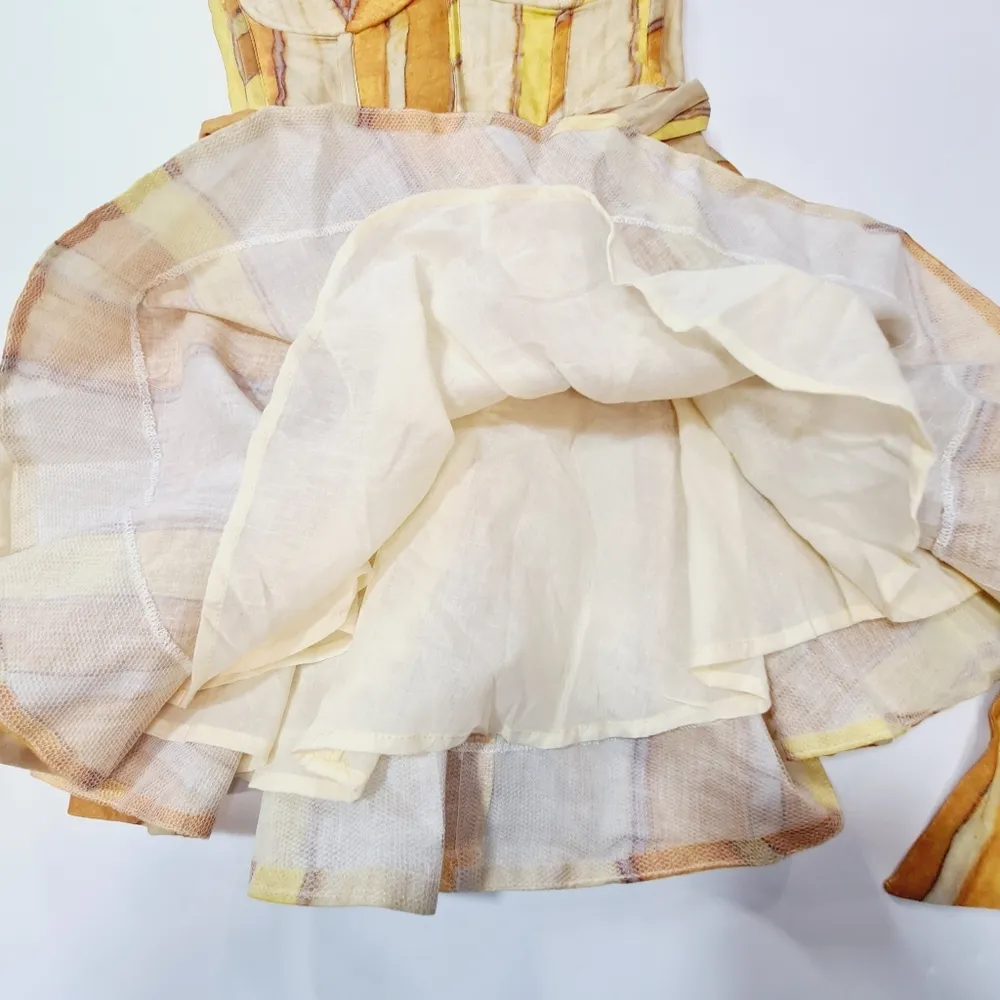 Brynne Mini Dress in Yellow Stripe Revolve Strapless Dress - Image 4