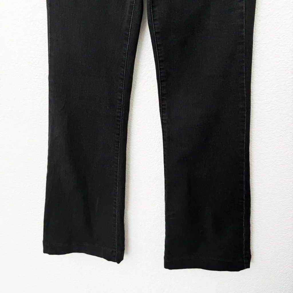 [Free People] Washed Black Low Rise Slim Leg Flare Jeans Stretch Casual Size 26 - Image 7