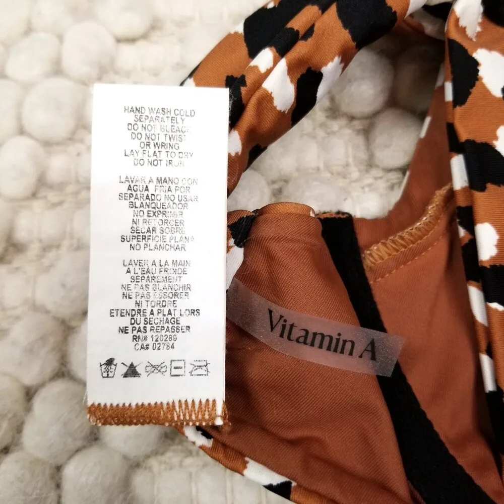Vitamin A  Demi Underwire Bikini Top Serengeti Sz Medium - Image 7