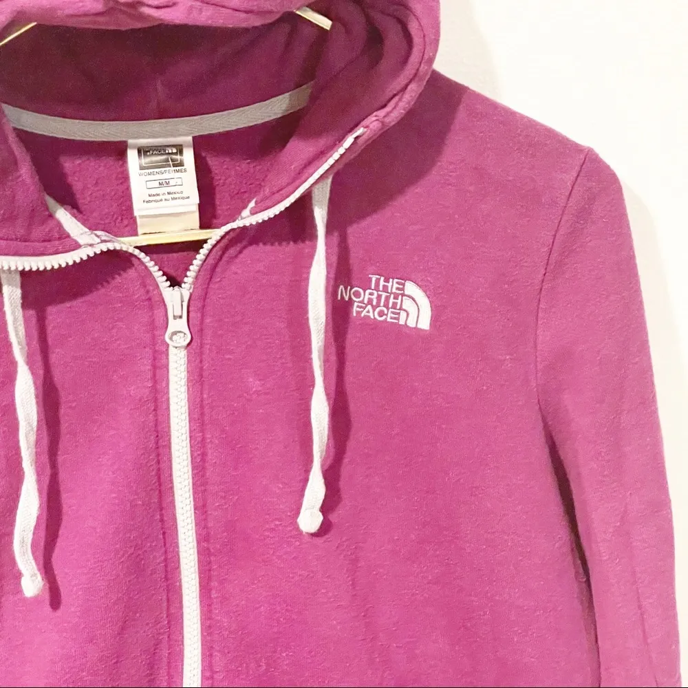 The Northface Womens Medium Purple Full Zip Hooded Lightweight Jacket - Image 2