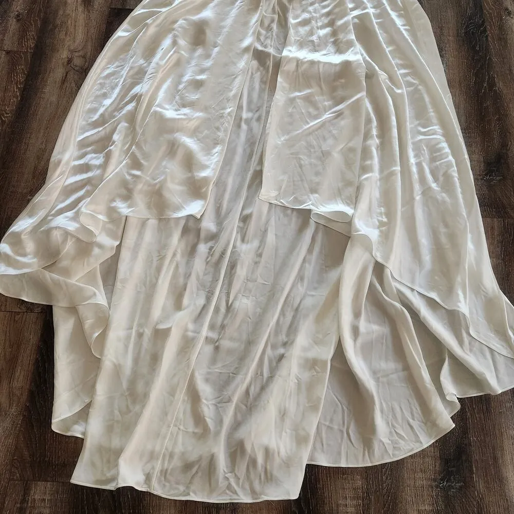 Retrofete White Train for Evalina Dress Size Medium *Train Only* Bridal Bride - Image 5