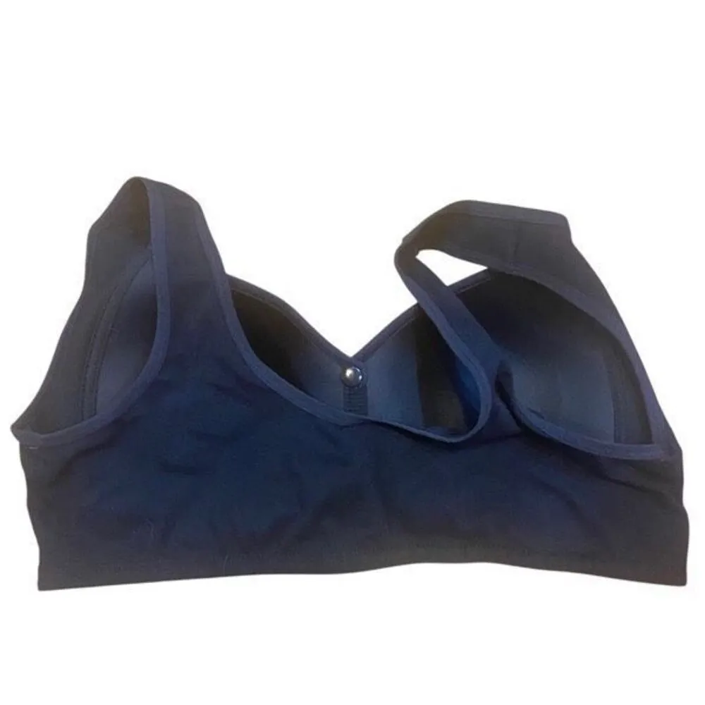 Blue Floral front clasp XL bra - Image 3