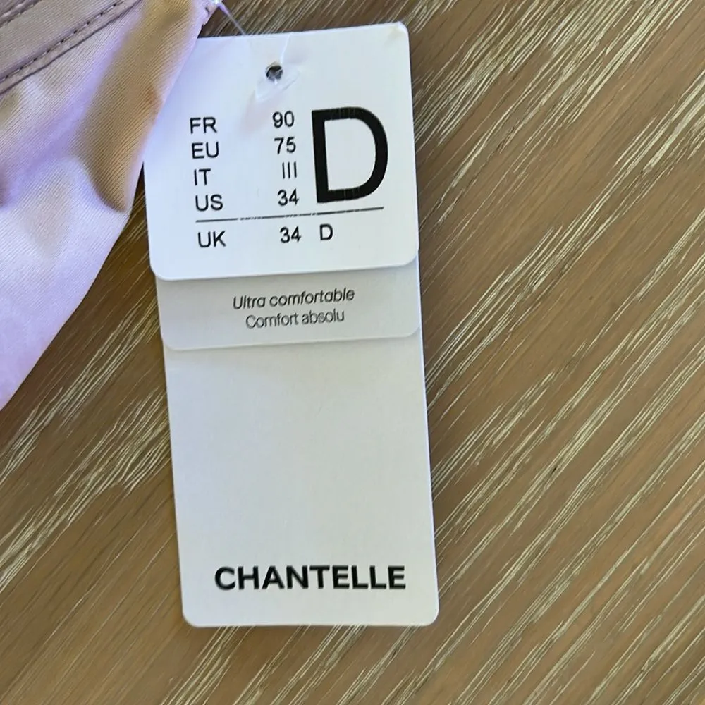 SOLD CHANTELLE Basic Invisible Smooth Support T-Shirt Bra - Beige, Size 34D, NWT - Image 9