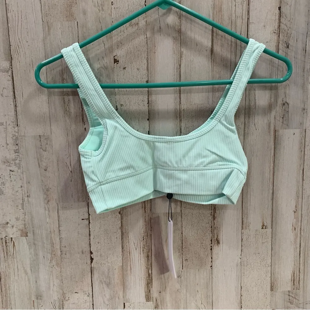 NWT For Love & Lemons Mint Ribbed Gemma Lounge Bralette - Image 3