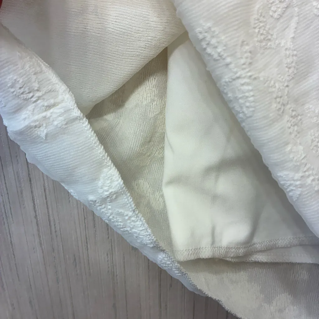 Y2K White Lace Halter Mini Dress Coquette Backless Crochet Summer Party Dress xs - Image 4