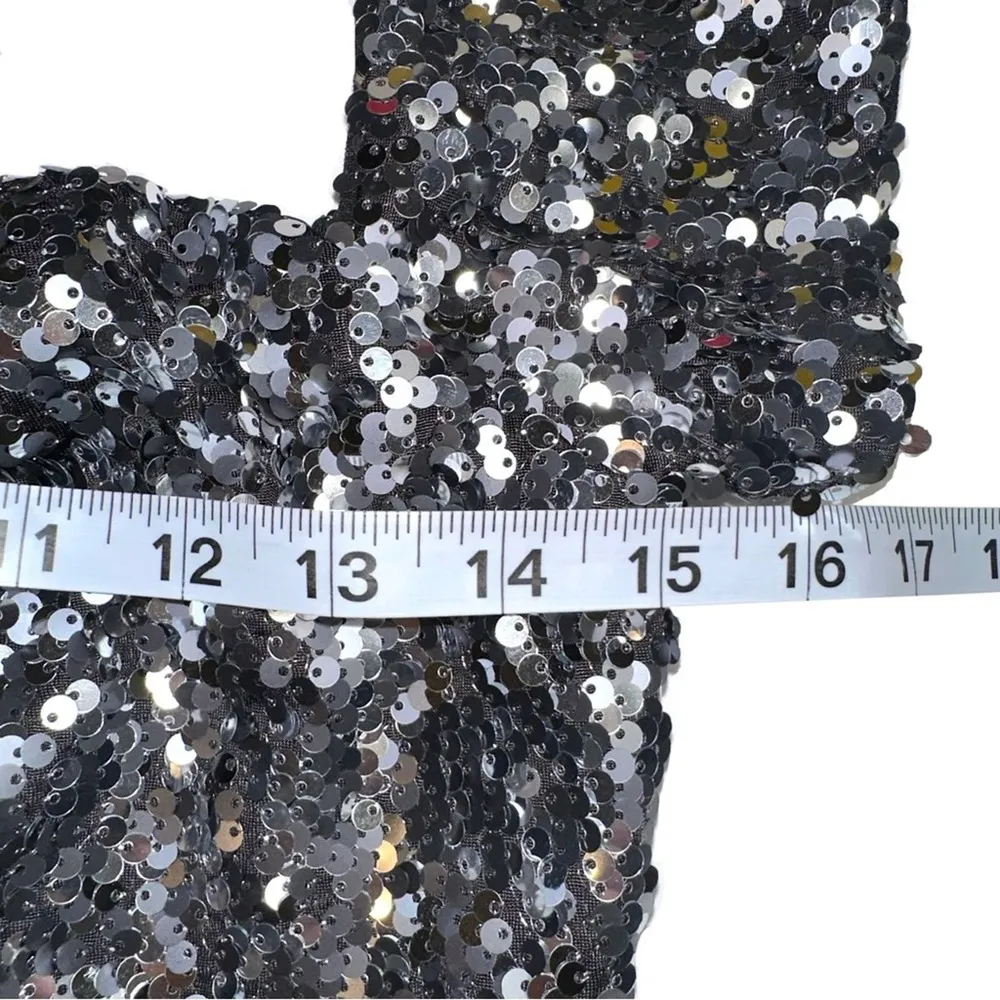 NWT Dress The Population Jen Sequin Off The Shoulder Side Slit Midi Dress SMALL - Image 7