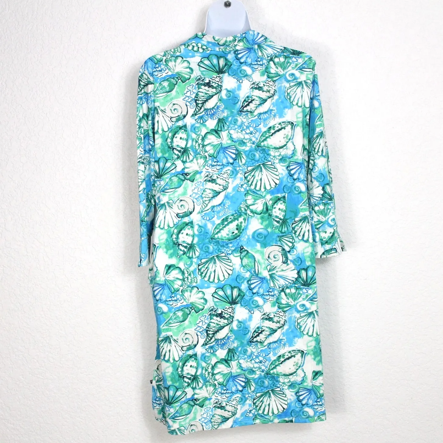 Banana Boat UPF 50+ Women's Three Quarter Tank Floral Dress Size XXL NWT Blue - Image 3