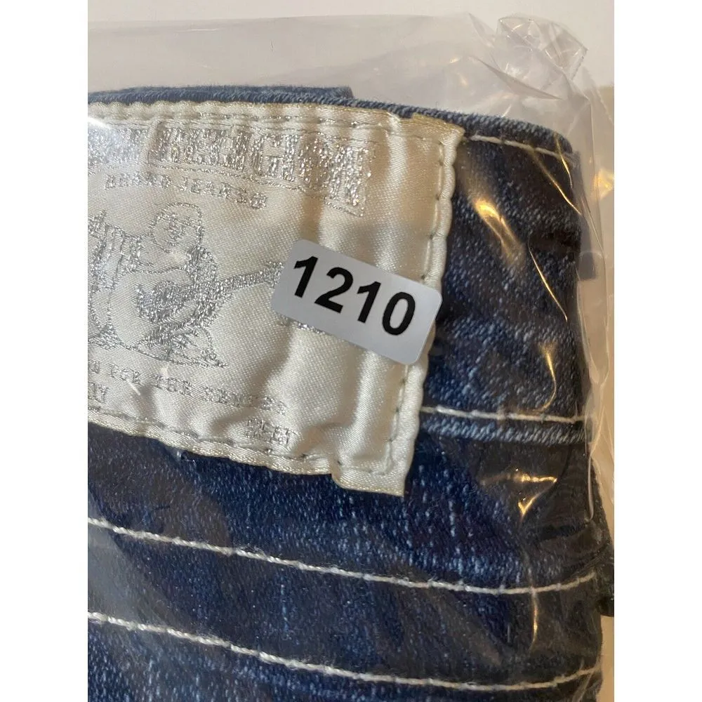 True Religion Disco Billy Big T Jeans Women's Size 28 Bootcut Dark Wash USA Made - Image 13