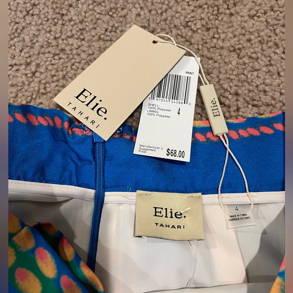 ELIE TAHARI Multicolor Trendy Paisley Floral Wrap Midi Skirt - Image 4