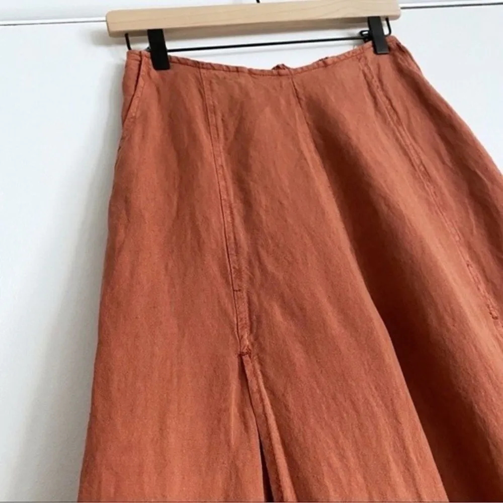 Young Fabulous & Broke Wide Leg Cropped Linen Pants High Rise Beach C16 - Image 8