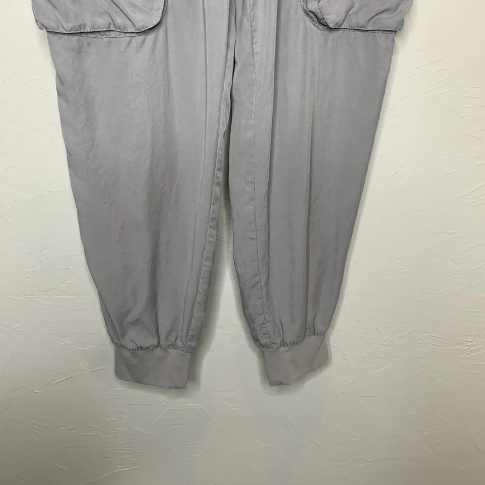 ATM Light Gray Tan Cargo Joggers Sz Large 100% Tencel - Image 7