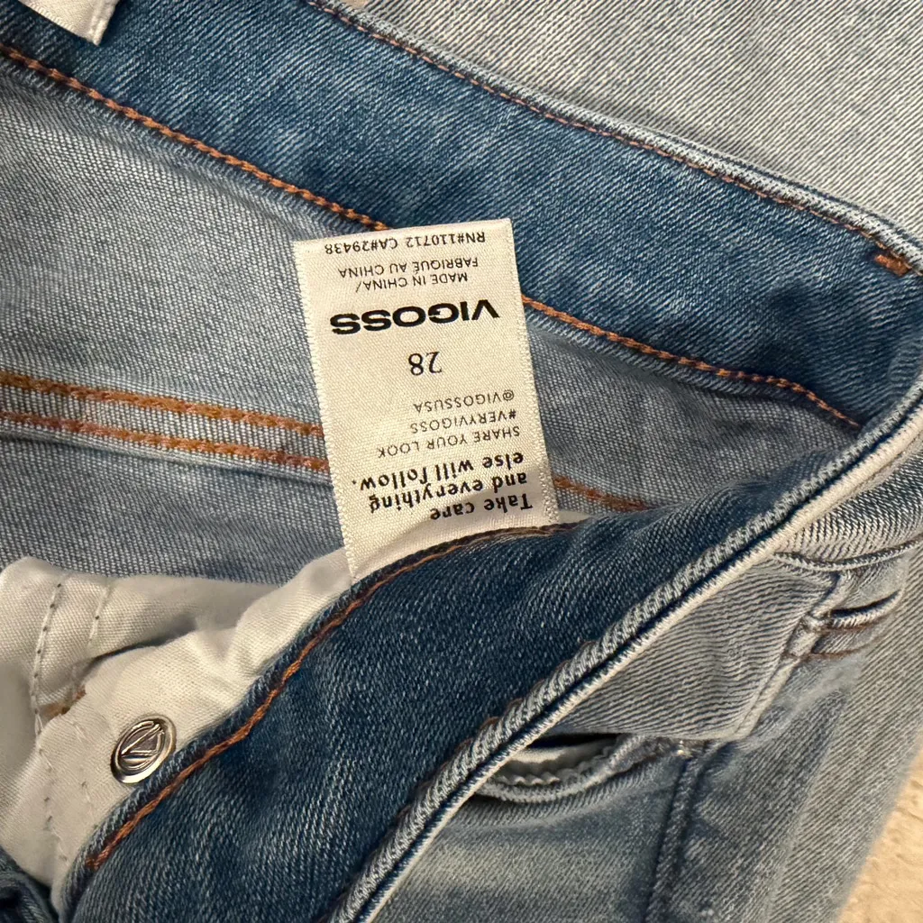 Vigoss Frankie Slim Straight Jeans Size 28 - Image 6