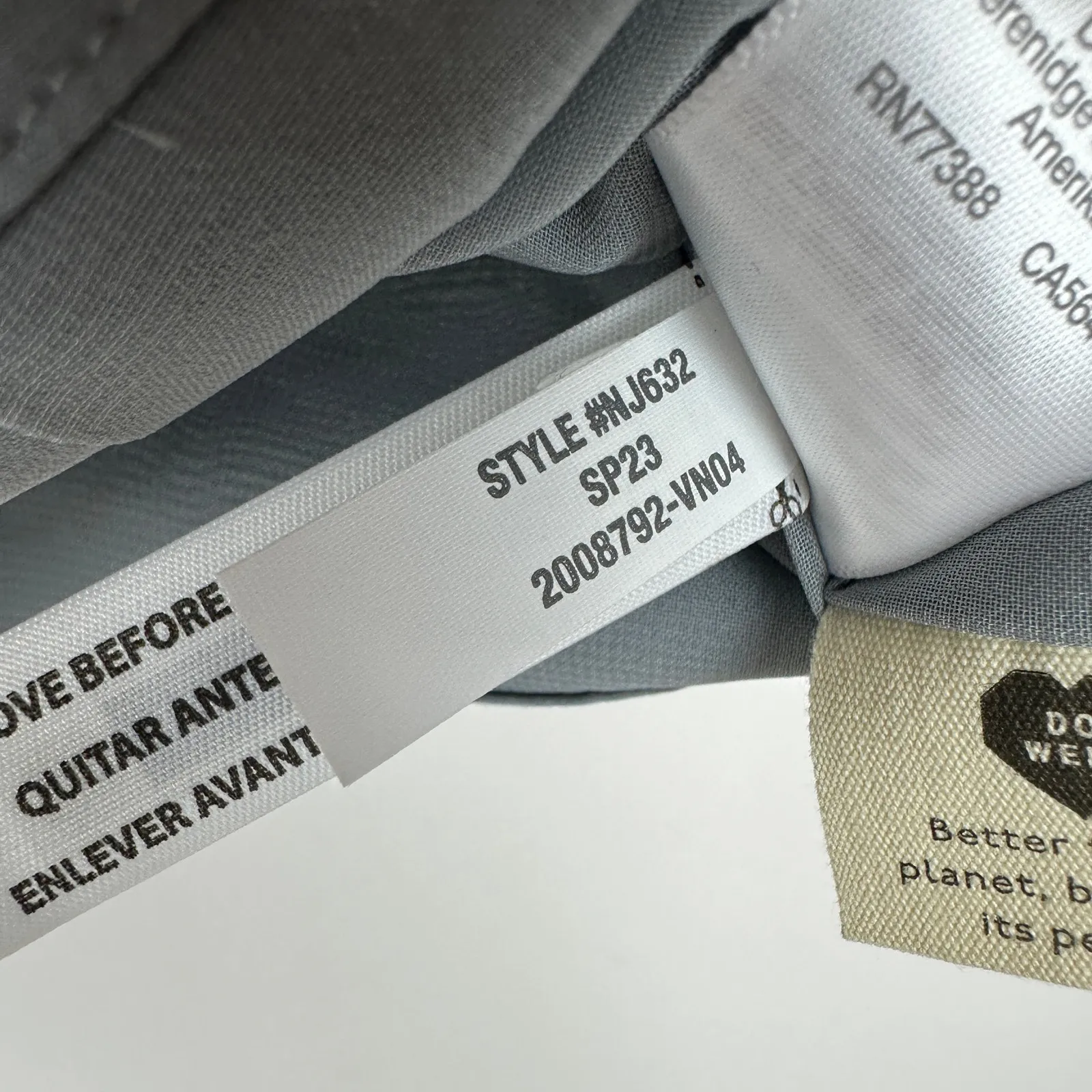 Madewell Softdrape Gwen Crop Vest Top Still Dawn Gray Fitted V Neck US 12 NWT - Image 10