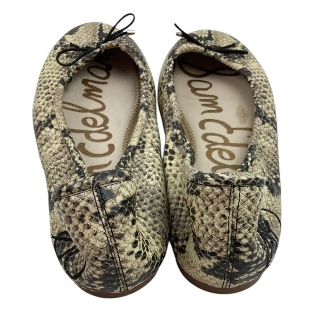 Sam Edelman Felicia Ballet Flats Women’s Size 9M Snake Print Leather Casual Flat - Image 8