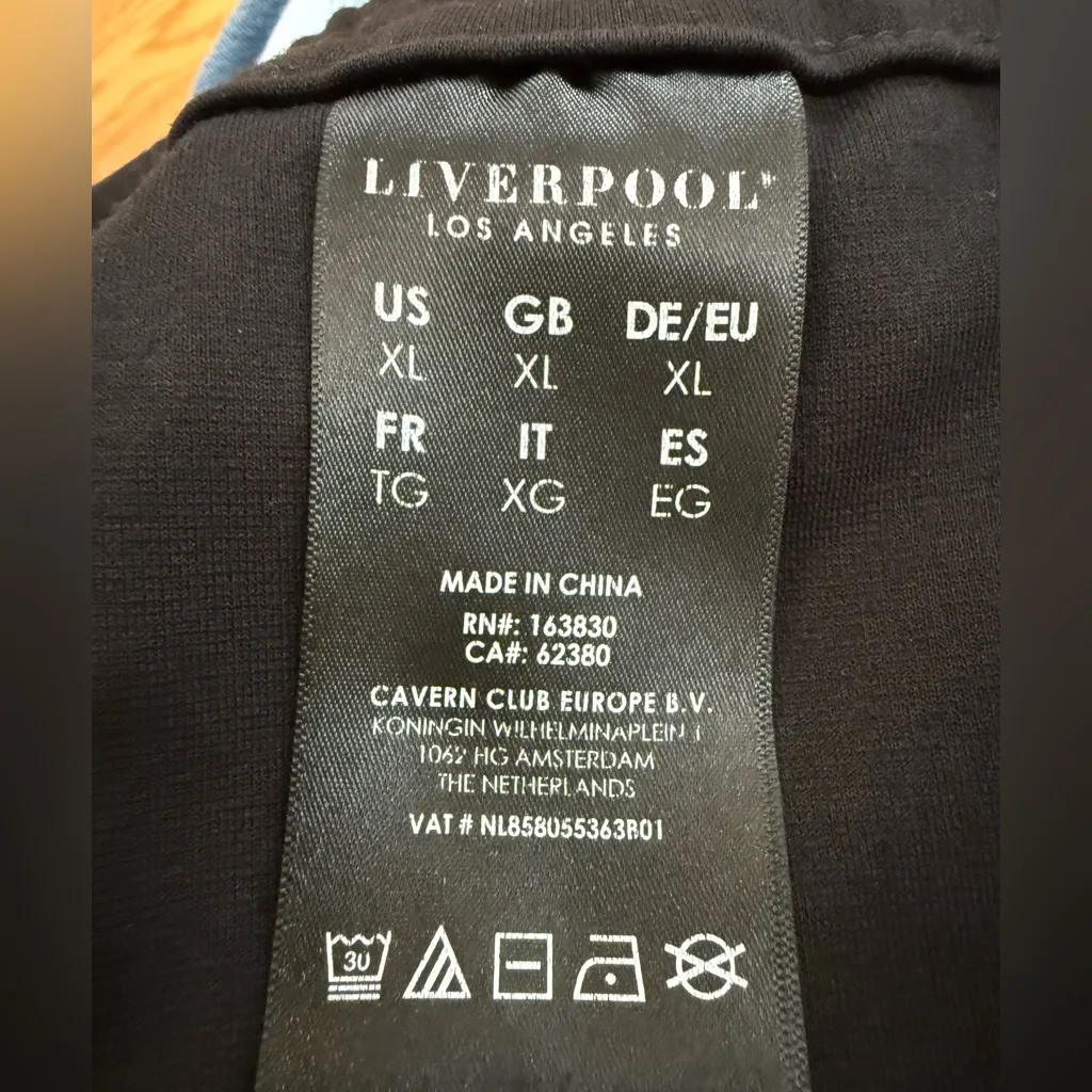 LIVERPOOL LOS ANGELES Pull-On Knit Crop Pants Black XL (LM5623CA39) - Image 6