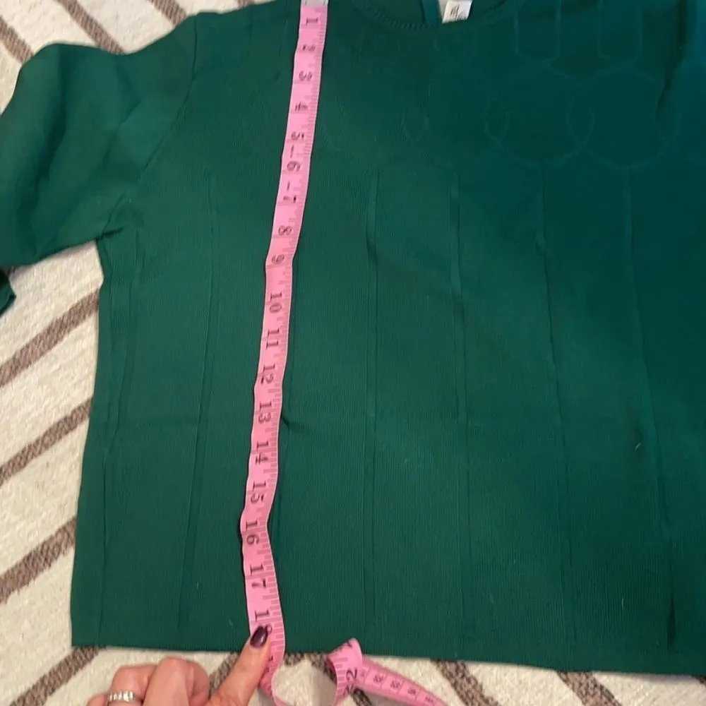 Vintage Emerald Green Acrylic Sweater Euro 40 Green Size undefined - Image 10