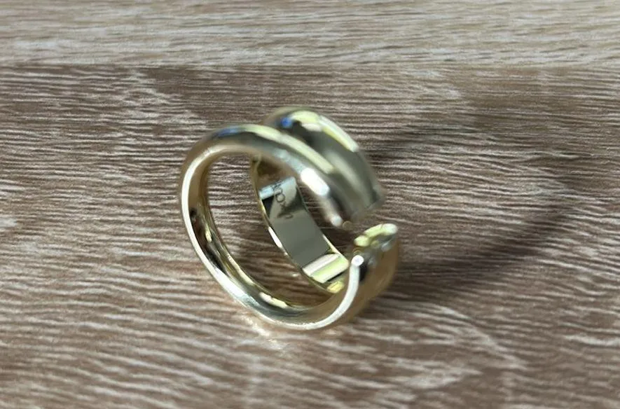 Loren Stuart x curateur double ring Gold - Image 4