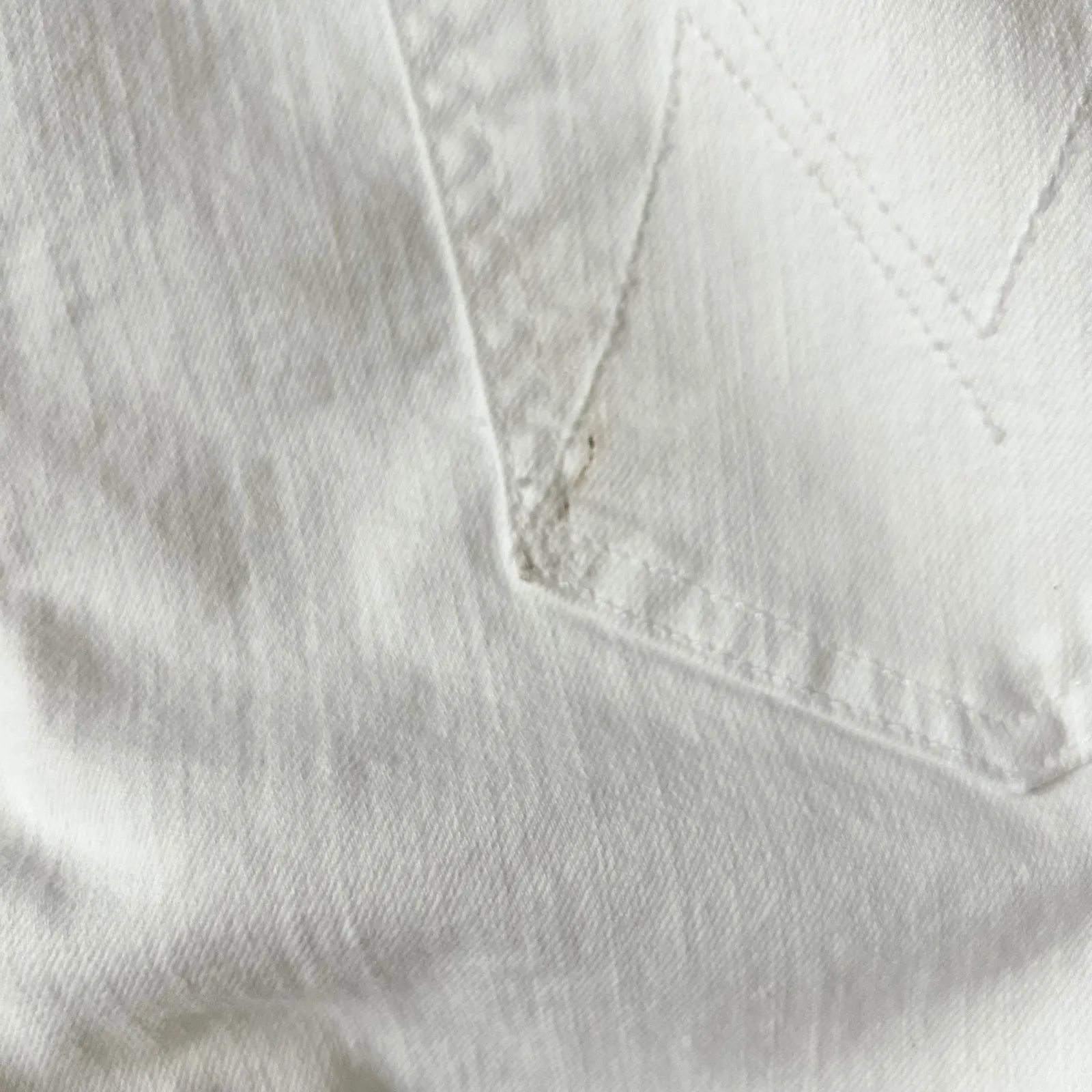 Mother The Stunner Ankle High Rise Skinny Jeans in Stayin Cool White Size 32 - Image 8