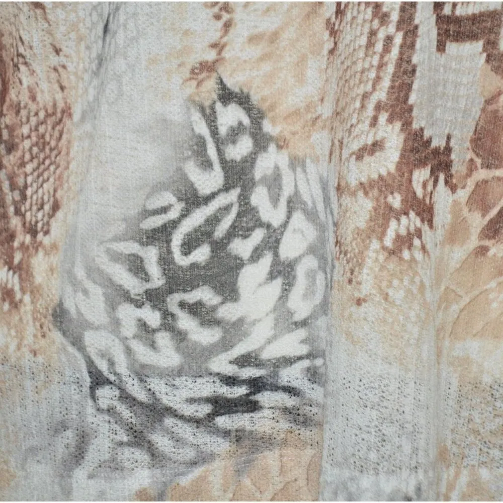 Alfred Dunner Ladies Sheer Lightweight Open Cardigan Size M Mixed Animal Prints - Image 10