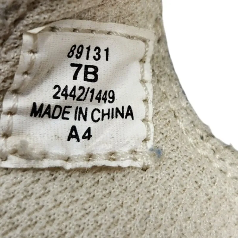 Lands' End Suede Mary Jane Flats Slip On Shoes Round Toe Light Blue Size US 7 B - Image 7