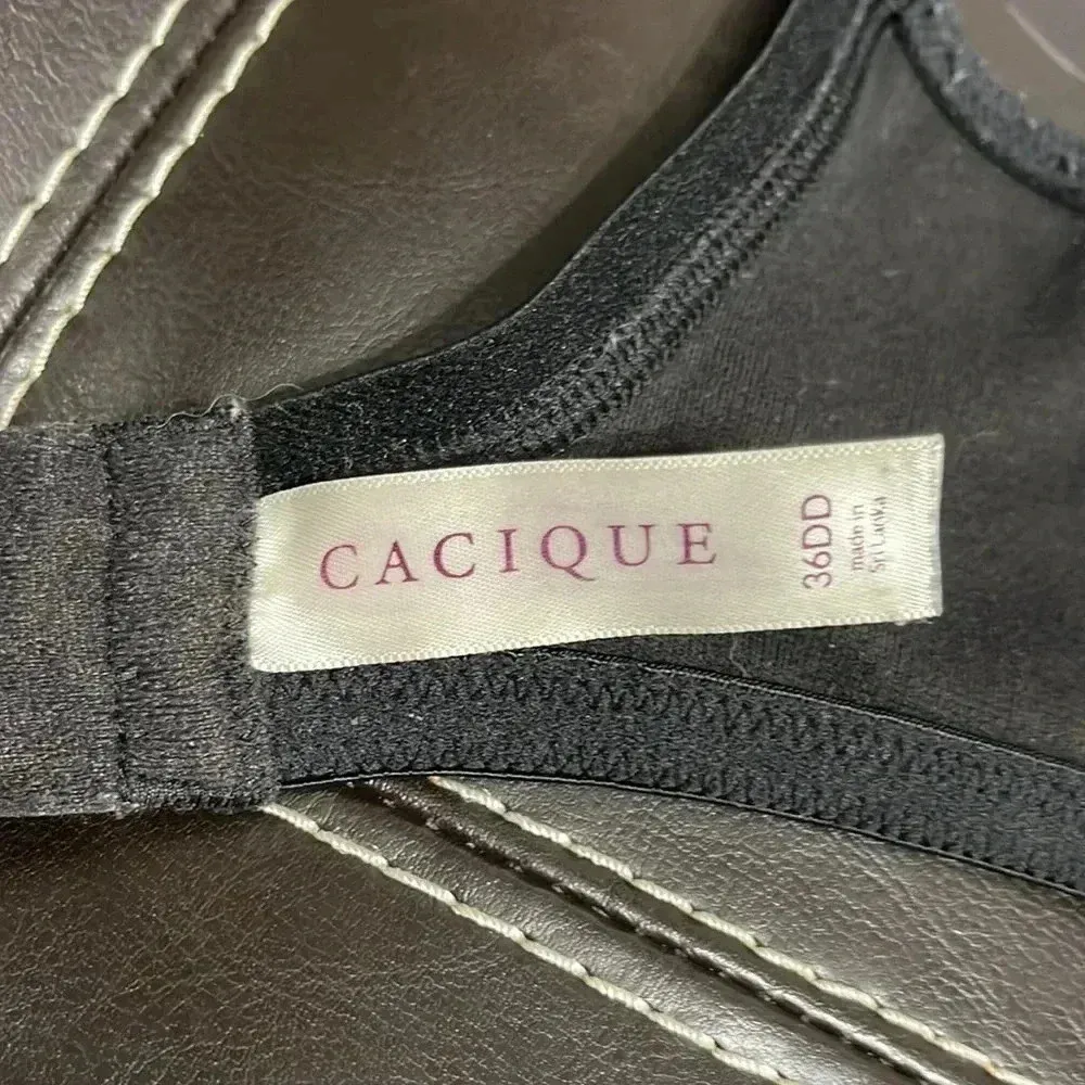 💚 Cacique Black Bra - Image 4