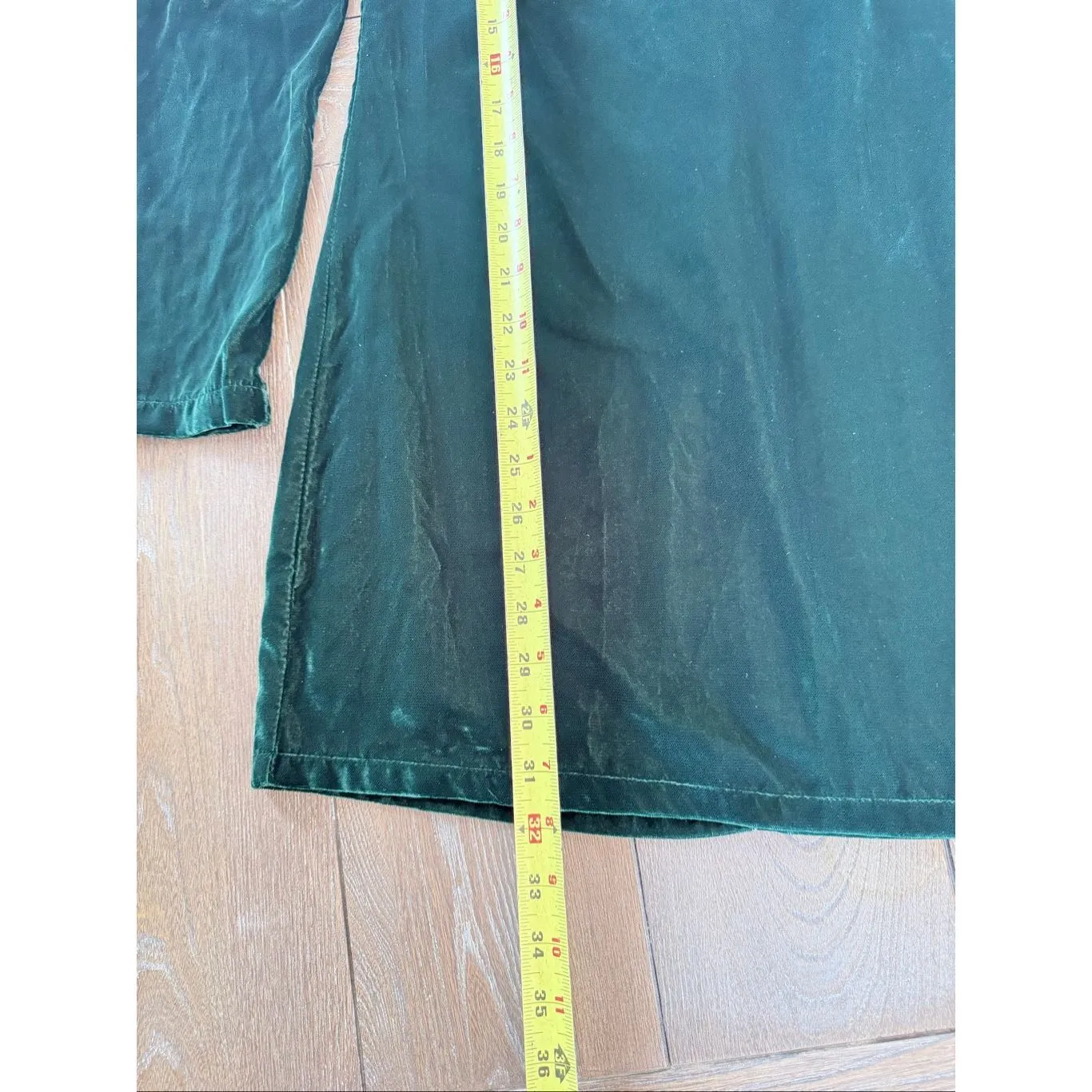 NWT Peach Love California Tarin Velvet Bow Dress in Green Size Small - Image 6