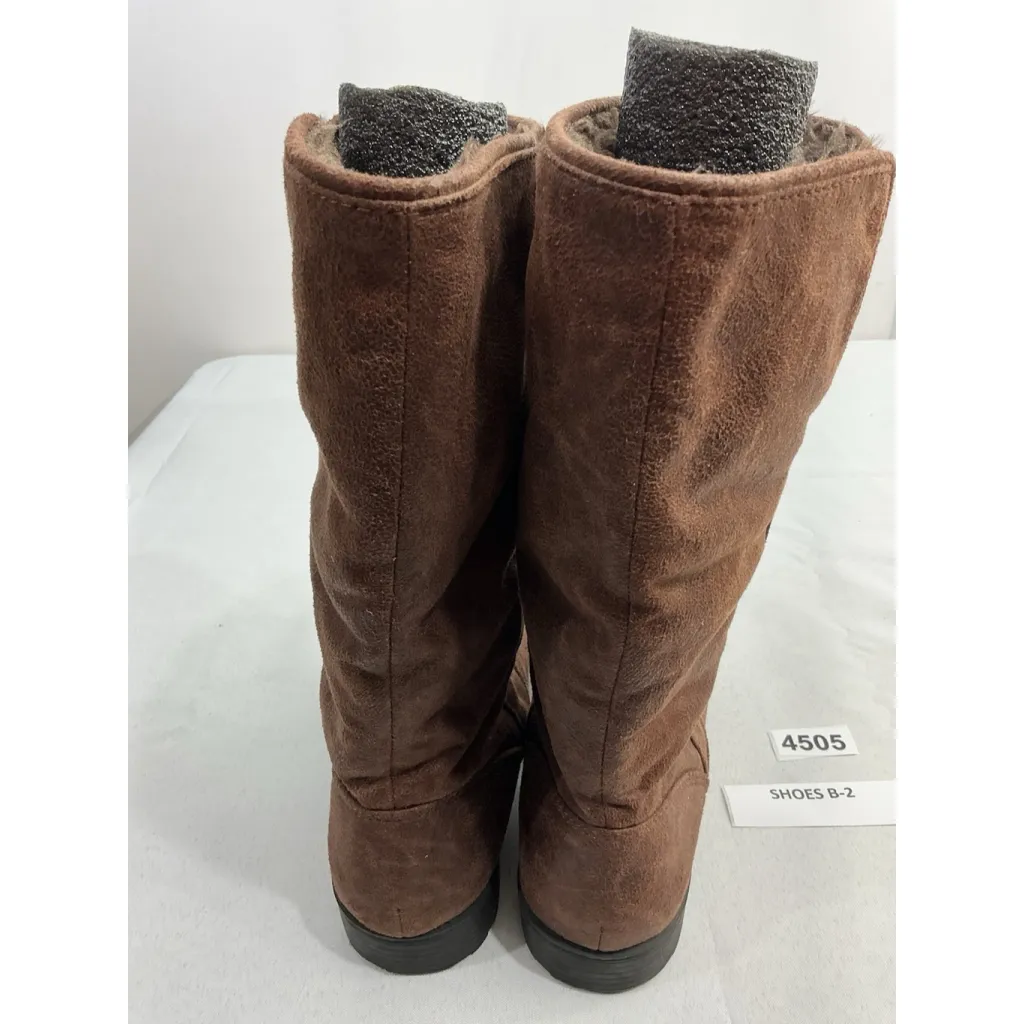 Womans Lower East Side Pull On Midcalf Boots 10 Brown Lined - Image 5