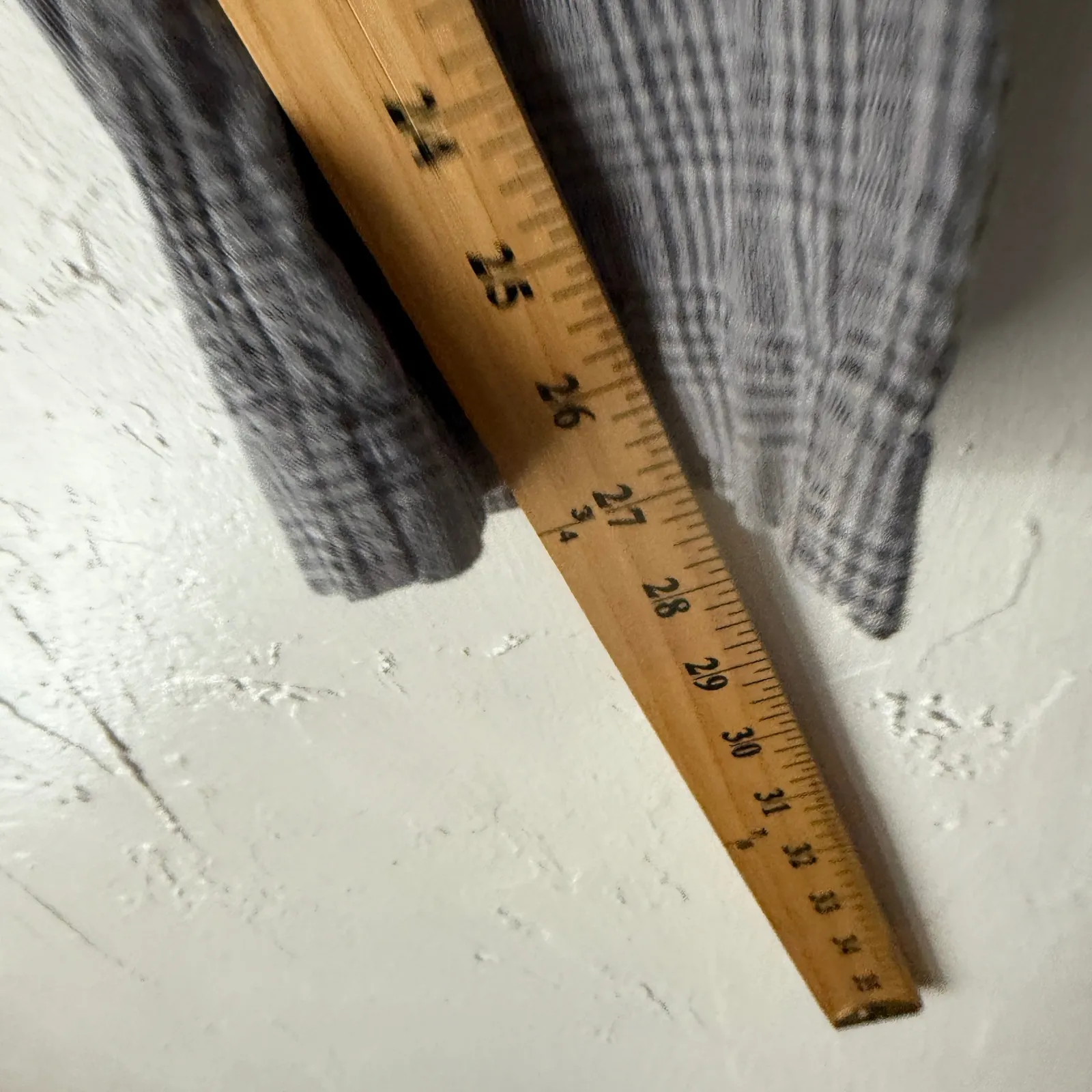 Abercrombie Fitch Plaid Linen Blend Pants Womens 29W 30L Gray Career Twee Preppy - Image 8