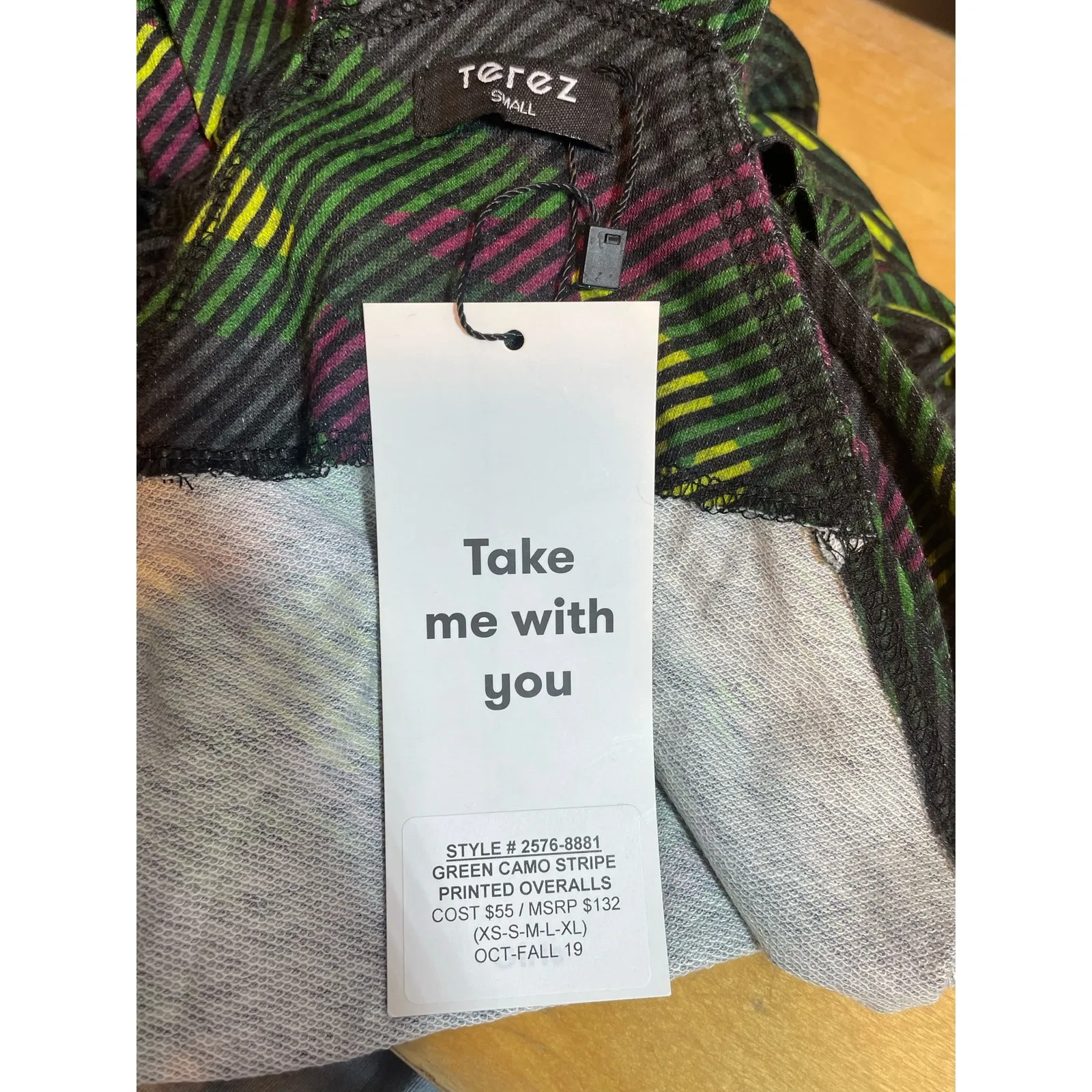 Terez Overall Jumpsuit Small Green Digital Camo Front Zip Gymnastics Athletic - Image 9